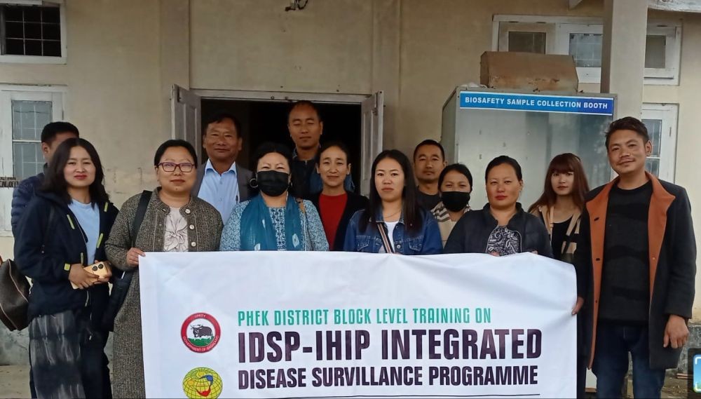 IDSP Phek conducted block level refresher training on the use of Integrated Health Information Platform.